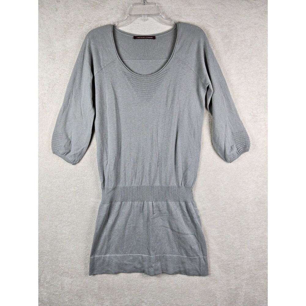 Comptoir Des Cotonniers Women's 3/4 Sleeve Wool Blend Sweater Dress Size XS